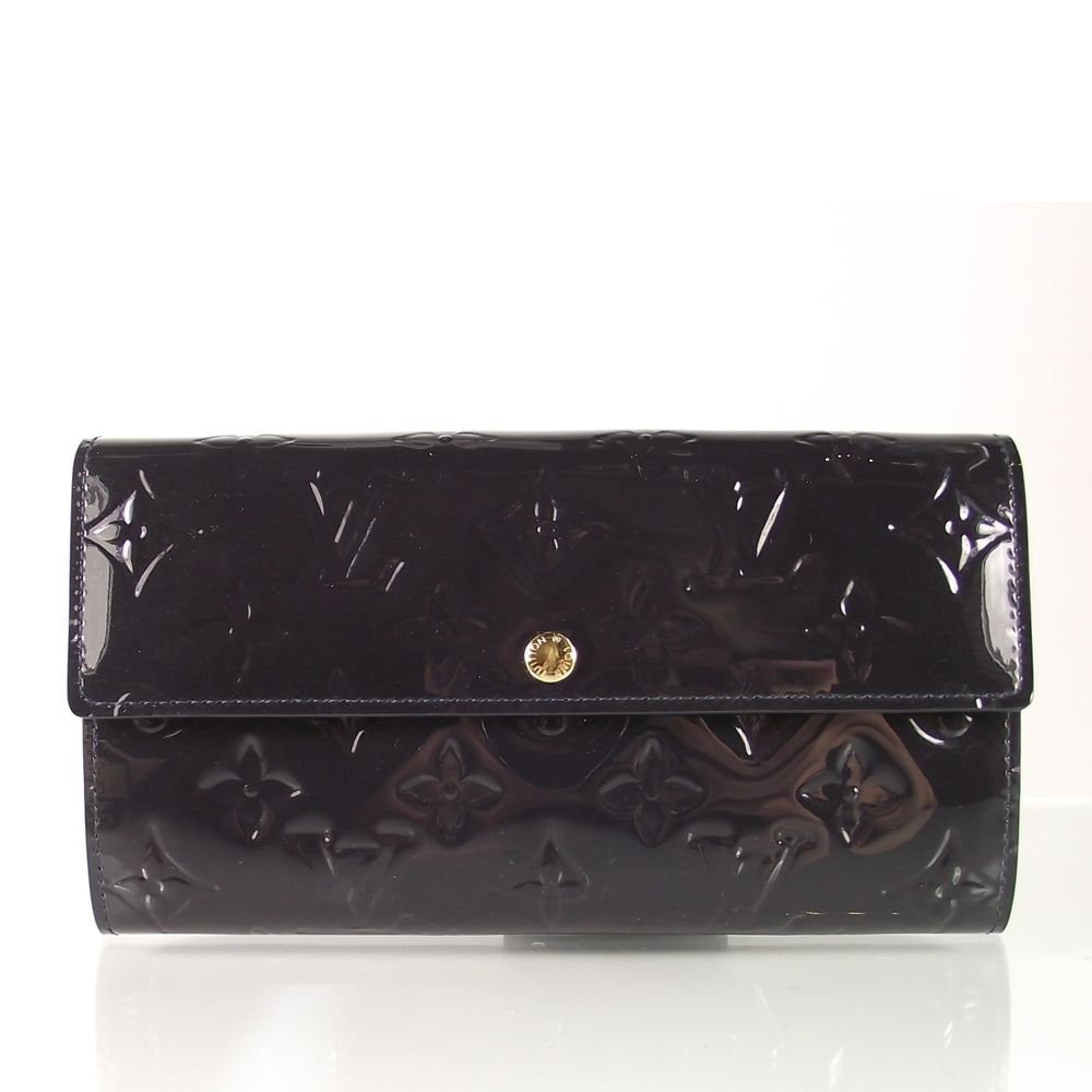 Louis Vuitton Vernis Sarah Wallet Blue Infini 1 of 1