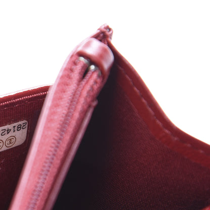 Chanel Lambskin Quilted Wallet On Chain WOC Red 8 of 10