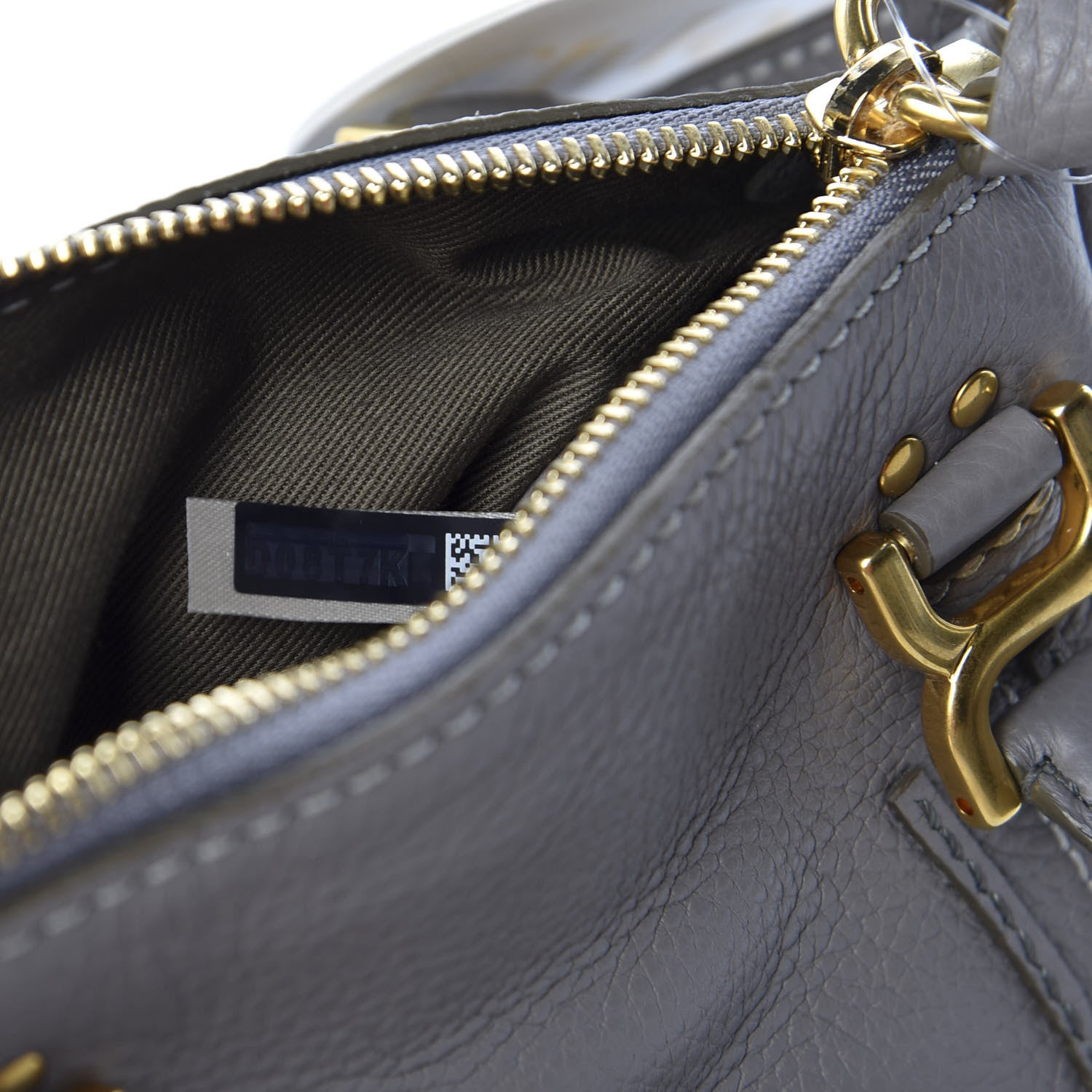 Chloe Calfskin Mini Marcie Satchel Cashmere Grey 8 of 9