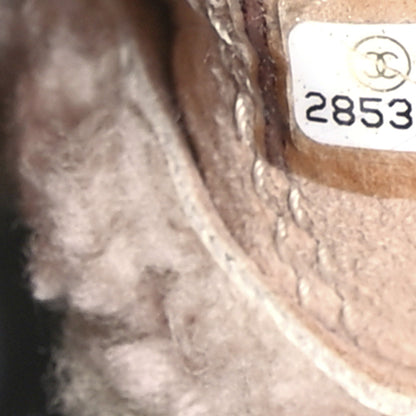 Chanel Shearling Sheepskin Small Urban Spirit Backpack Gray Pink Beige 7 of 10