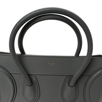 Celine Baby Drummed Calfskin Micro Luggage Kohl 6 of 11