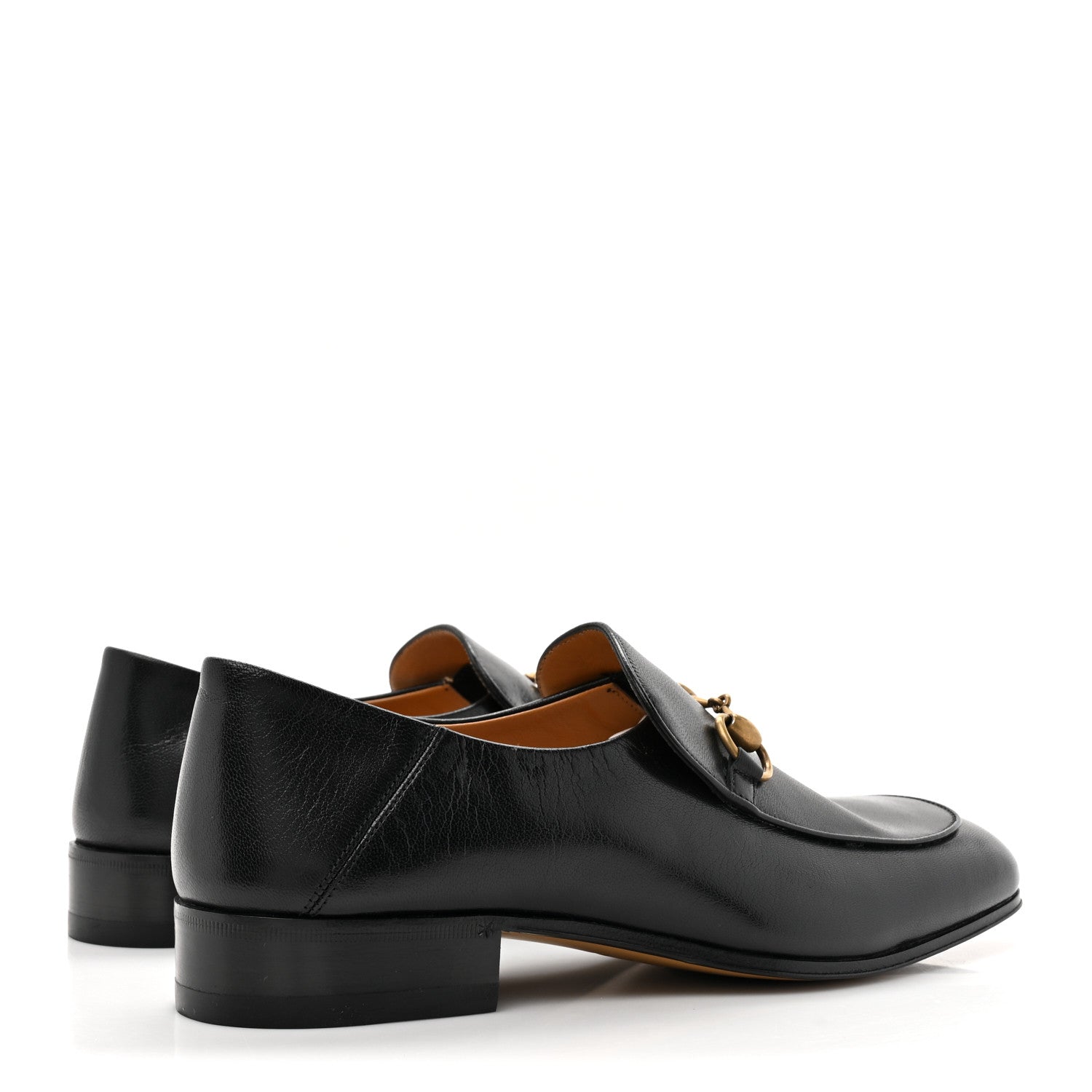 Gucci Goatskin Mens Horsebit Loafers 7 Black 5 of 9