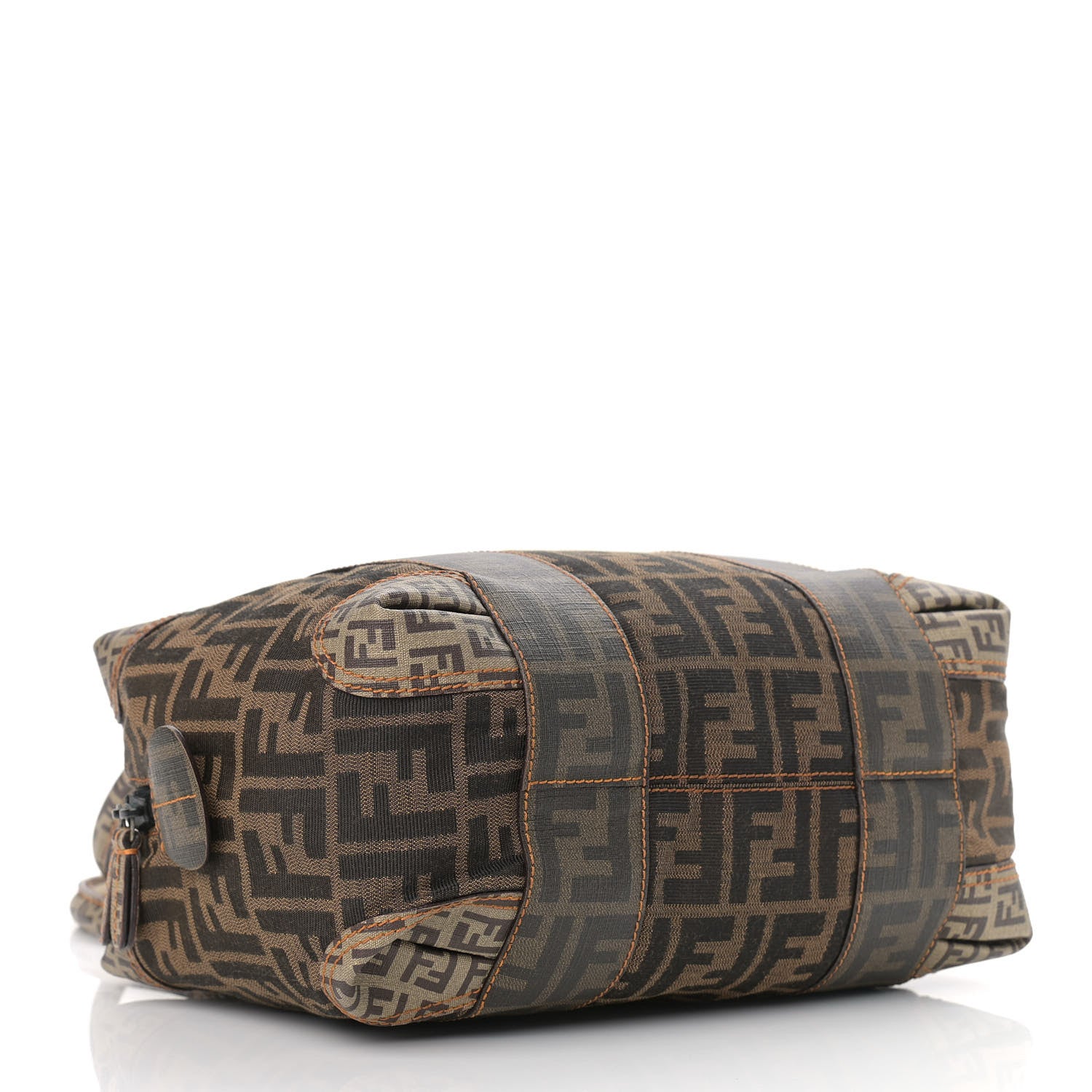 Fendi Zucca Zucchino Mixed Media Small B Mix Tote Tobacco 4 of 9