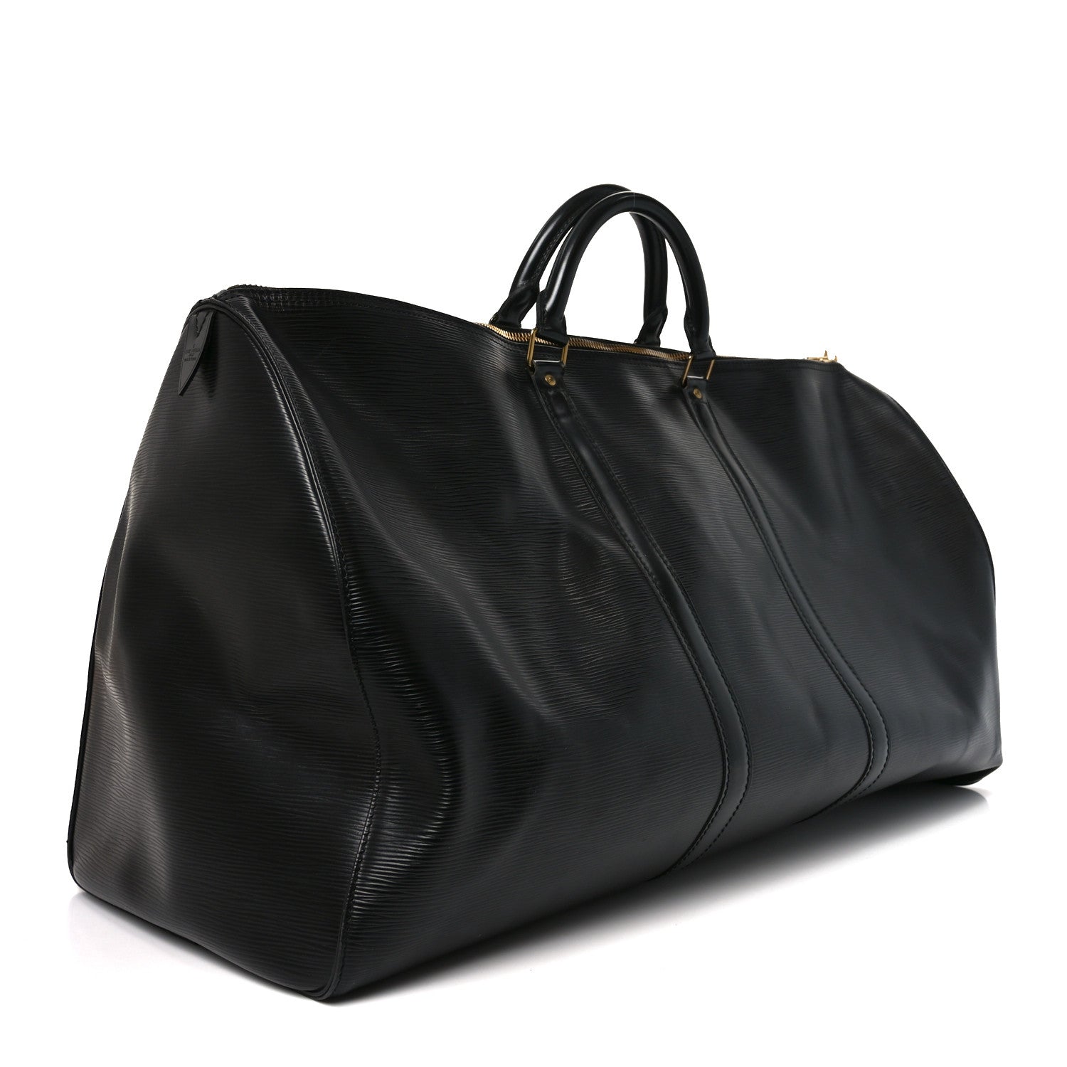 Louis Vuitton Epi Keepall 60 Black 2 of 9