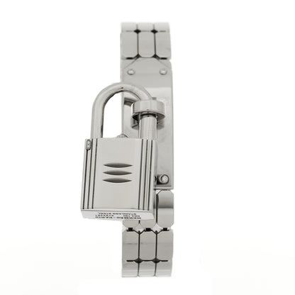 Hermes Stainless Steel Diamond 16mm Kelly Quartz Watch 2 of 5