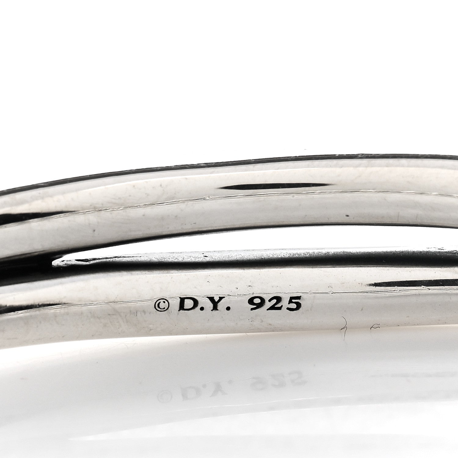 David Yurman Sterling Silver 10mm Single Loop Labyrinth Bracelet 3 of 3