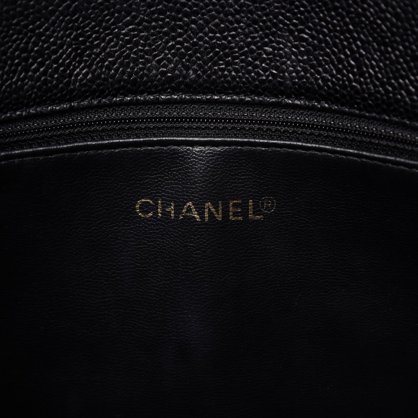 Caviar Flap Shoulder Bag Black