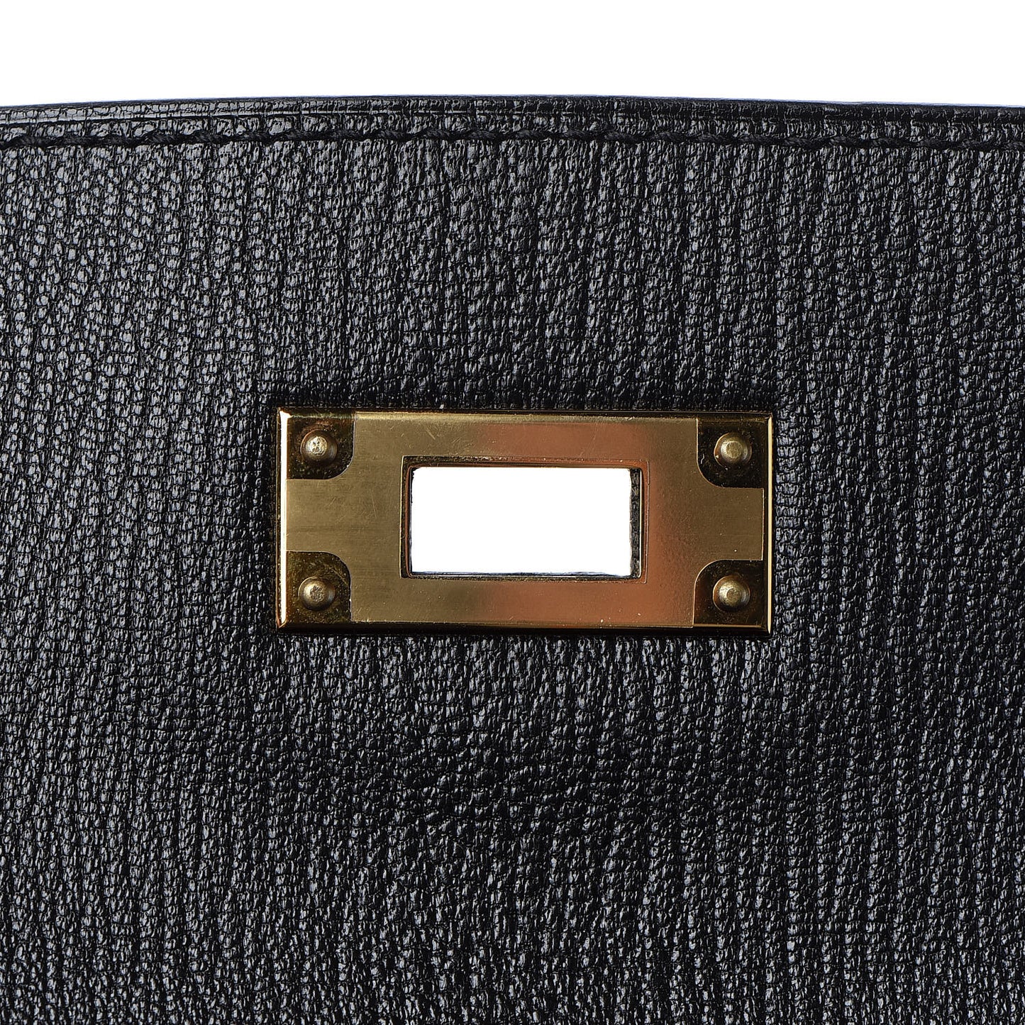 Chevre Mysore Horseshoe Kelly Sellier 28 Black Deep Red