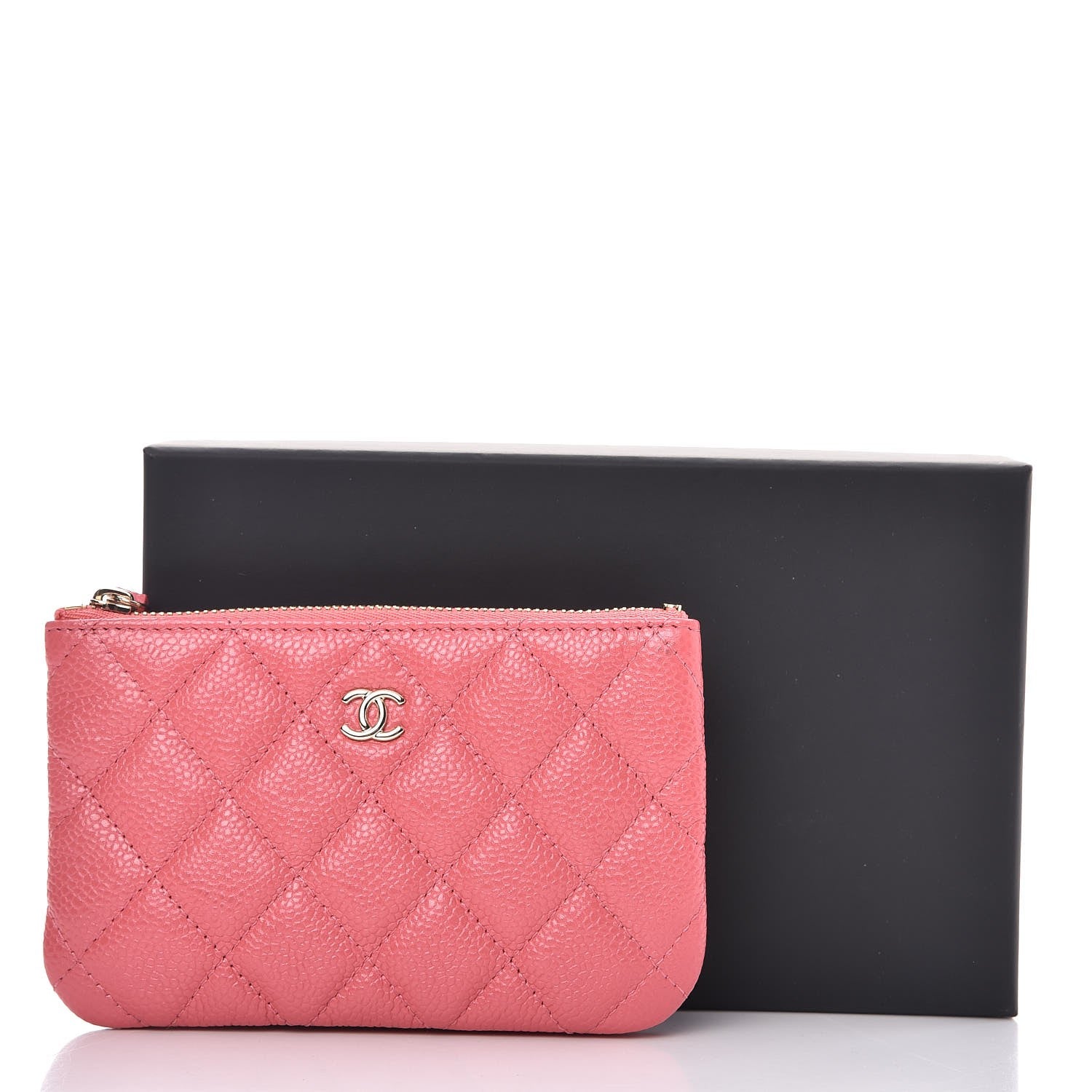 Chanel Caviar Quilted Small Cosmetic Case Pink 9 of 9