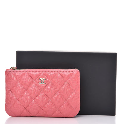 Chanel Caviar Quilted Small Cosmetic Case Pink 9 of 9
