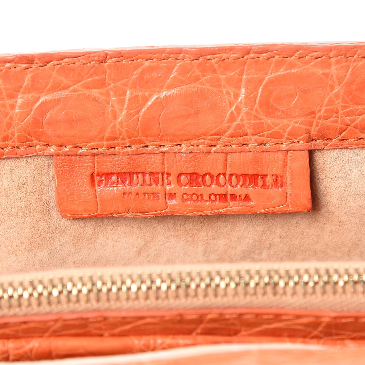 Nancy Gonzalez Crocodile Foldover Clutch Orange 7 of 19