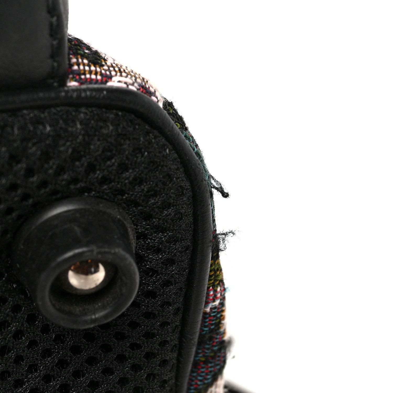 Miu Miu Nylon Tapestry Embellished Patches Backpack Multicolor 11 of 11