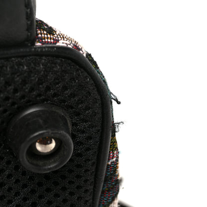 Miu Miu Nylon Tapestry Embellished Patches Backpack Multicolor 11 of 11