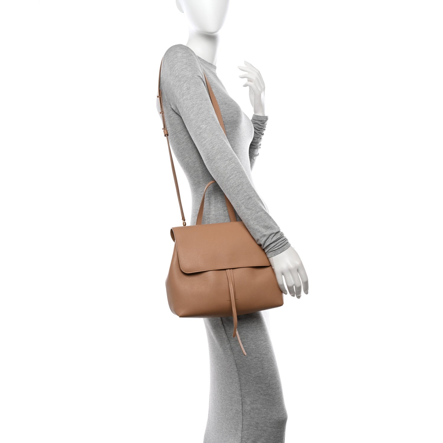 Mansur Gavriel Calfskin Soft Lady Bag Biscotto 2 of 11