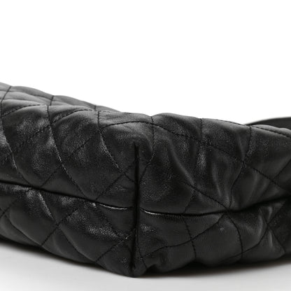 Saint Laurent Lambskin Quilted Maxi Icare Shopping Tote Black 8 of 8