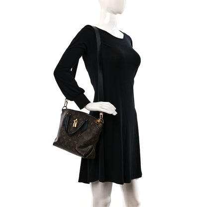 Louis Vuitton Monogram Flower Zipped Tote PM Black 2 of 8