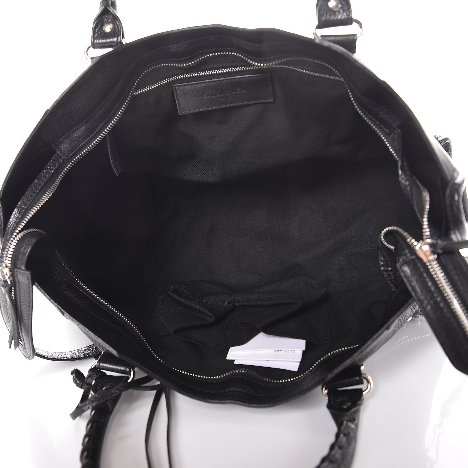 Balenciaga Chevre Silver Metallic Edge Hardware Part Time Black 6 of 13