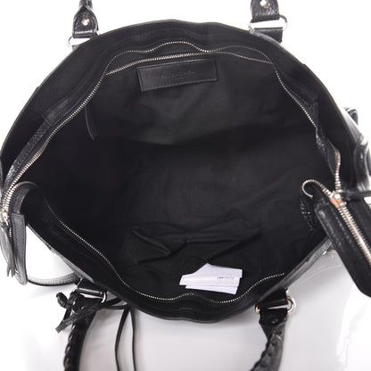 Balenciaga Chevre Silver Metallic Edge Hardware Part Time Black 6 of 13