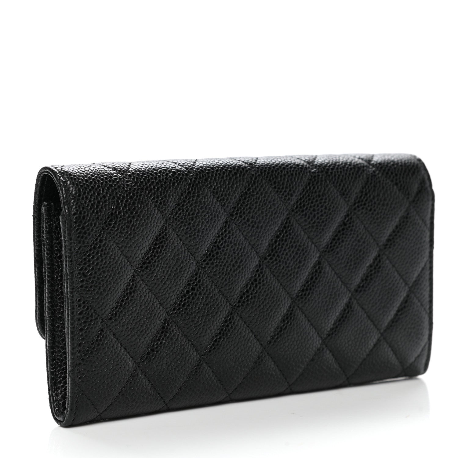 Chanel Caviar Quilted Large Flap Wallet Black 3 of 9
