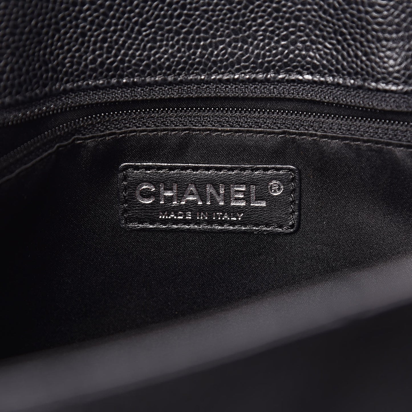 Caviar Quilted Grand Shopping Tote GST Black