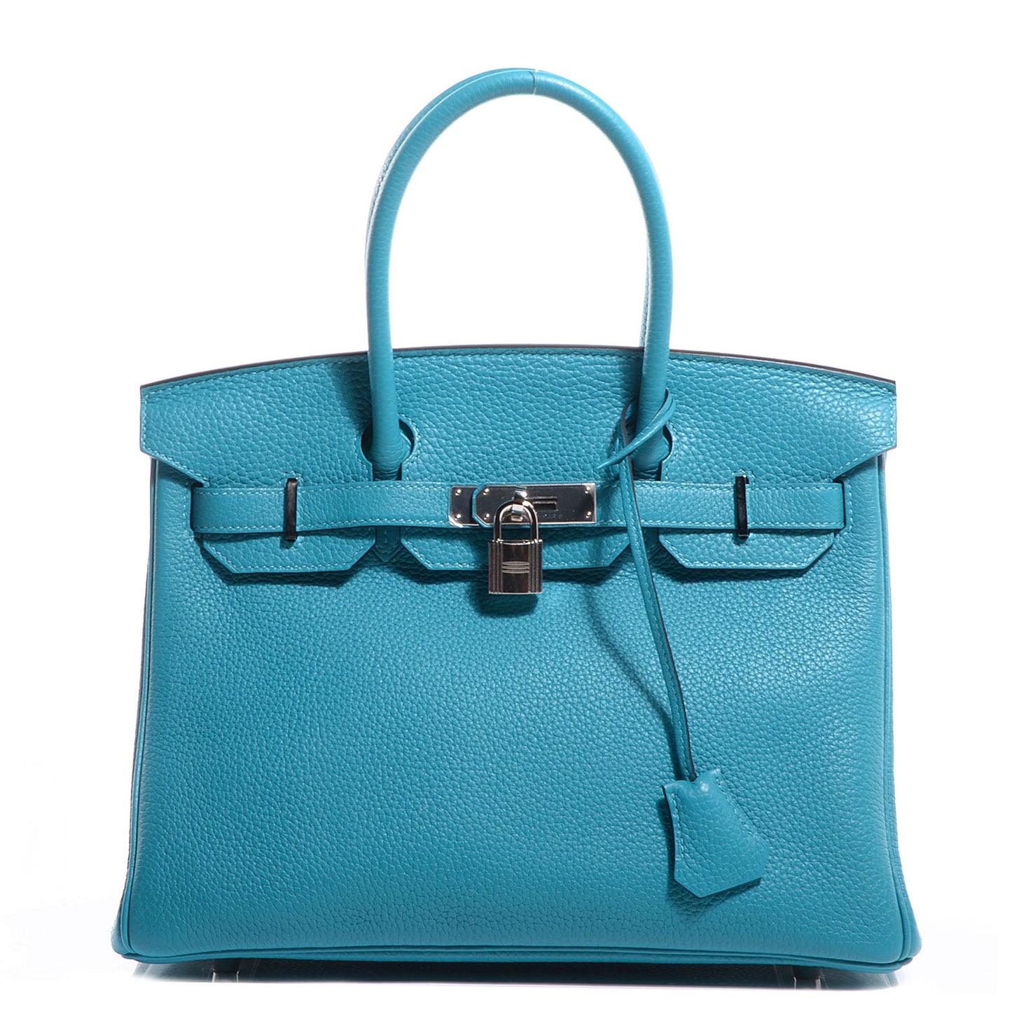 Taurillon Clemence Birkin 30 Turquoise