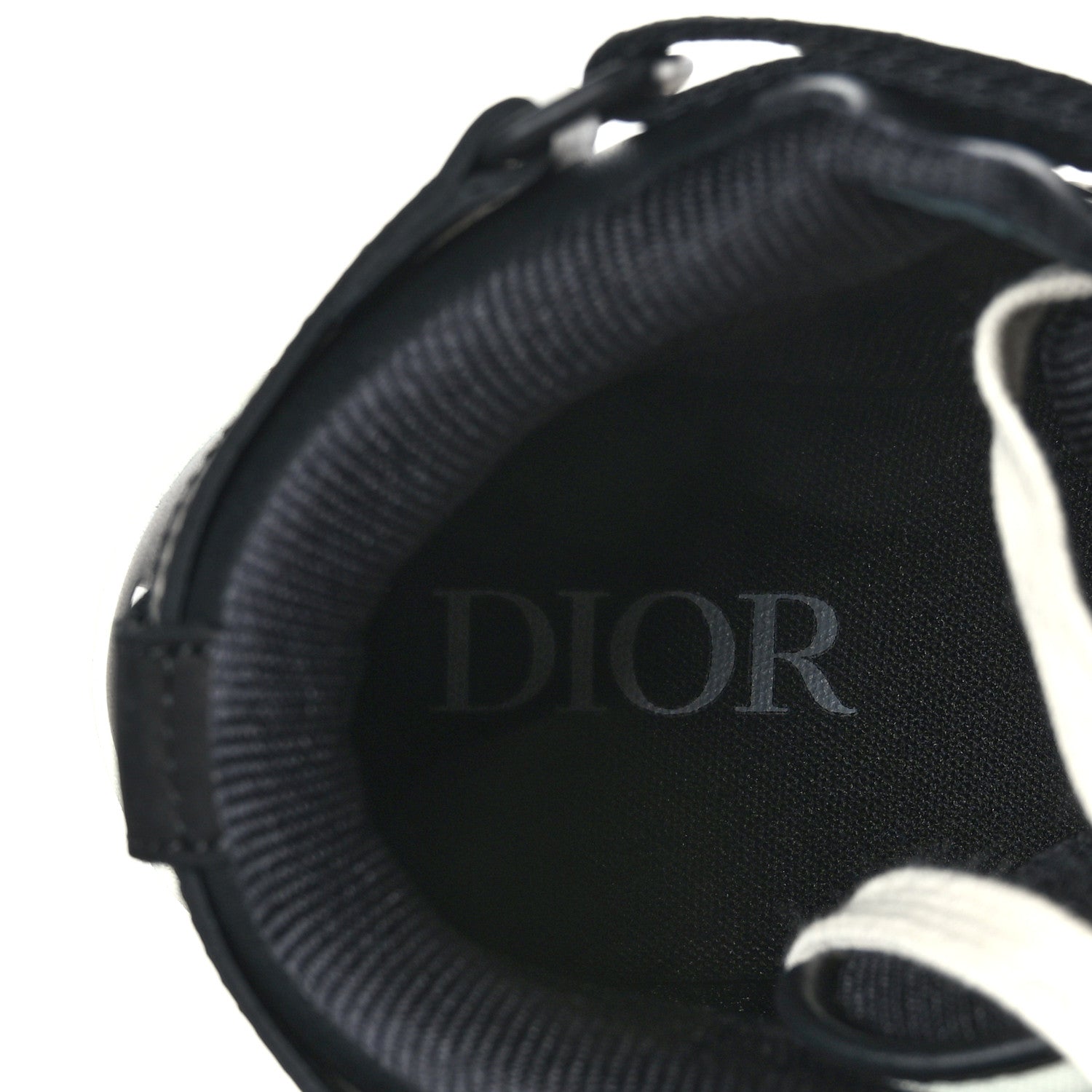 Christian Dior Smooth Calfskin Jacquard Oblique Mens B27 Mid Top Sneakers 43 Black Blue 7 of 7