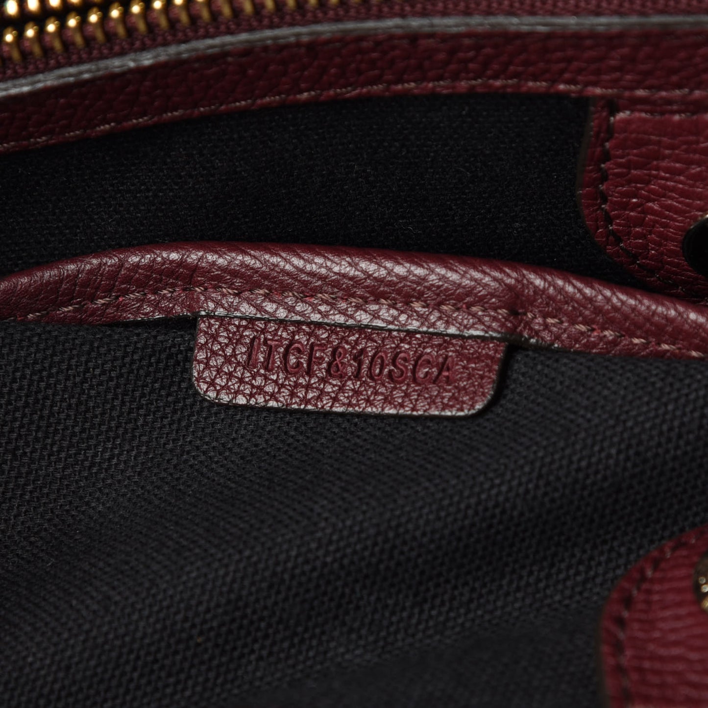 Grainy Calfskin House Check Medium Banner Tote Elderberry