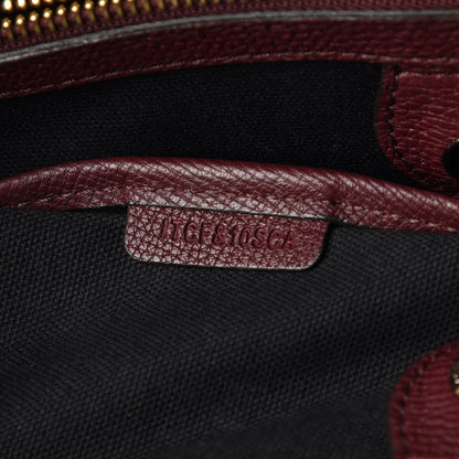 Burberry Grainy Calfskin House Check Medium Banner Tote Elderberry 7 of 9
