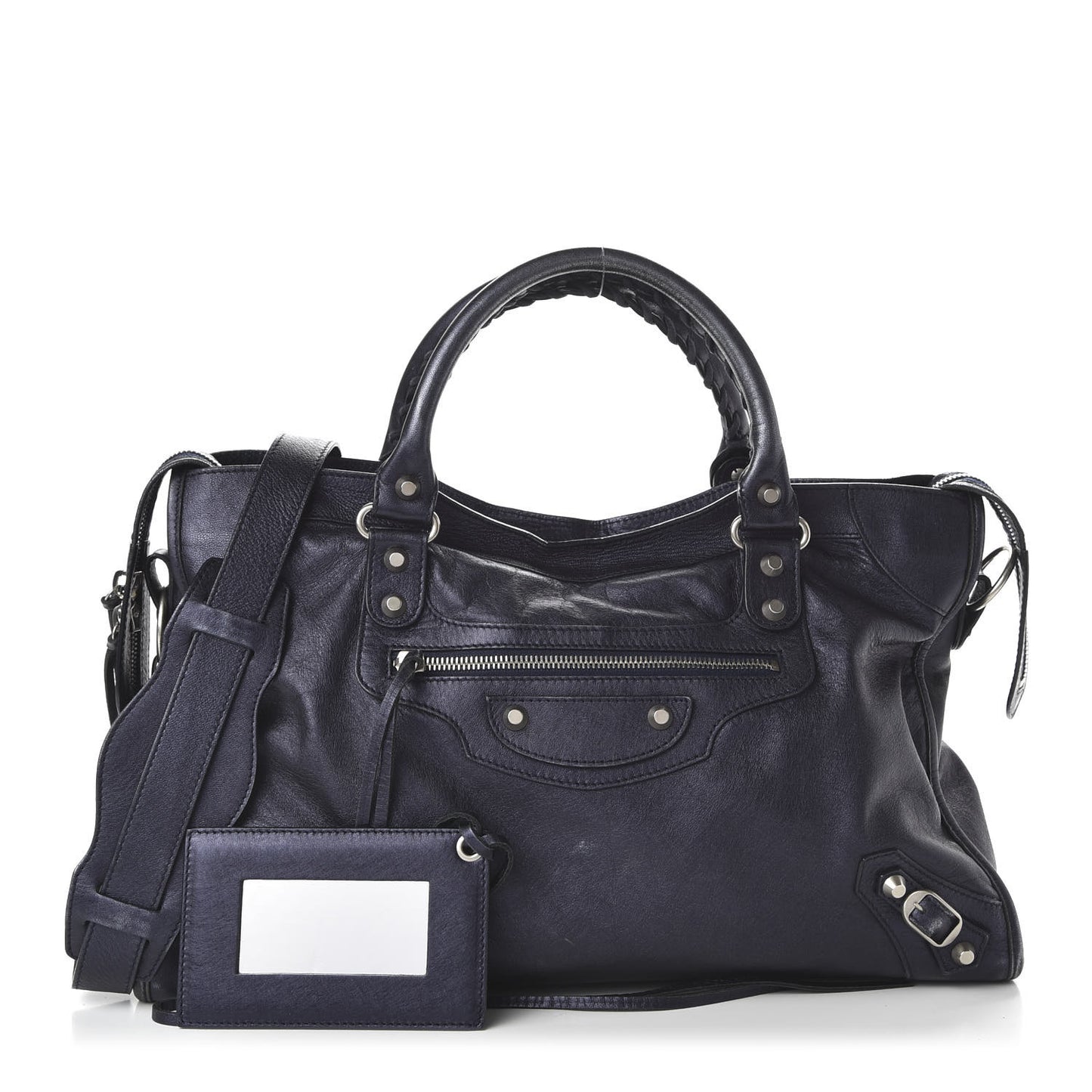 Laminated Agneau Classic Silver Hardware City Maree
