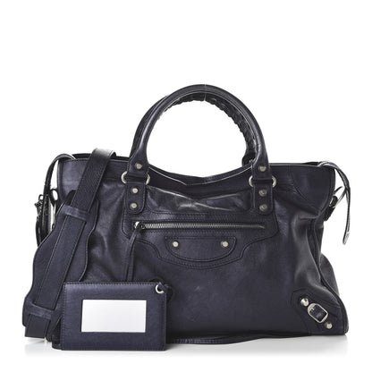 Balenciaga Laminated Agneau Classic Silver Hardware City Maree 1 of 10