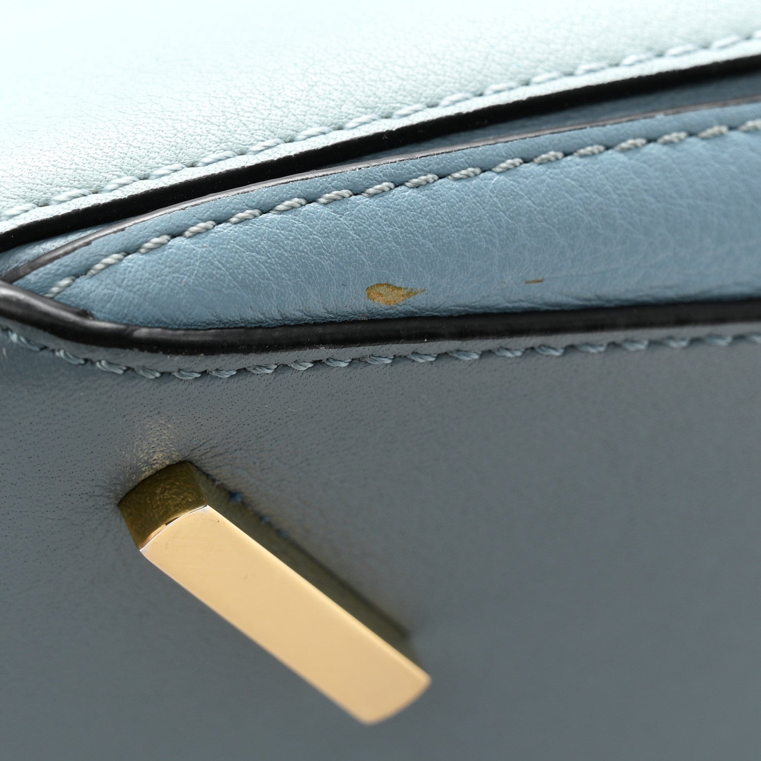 Loewe Calfskin Medium Puzzle Bag Aqua Light Blue Stone Blue
