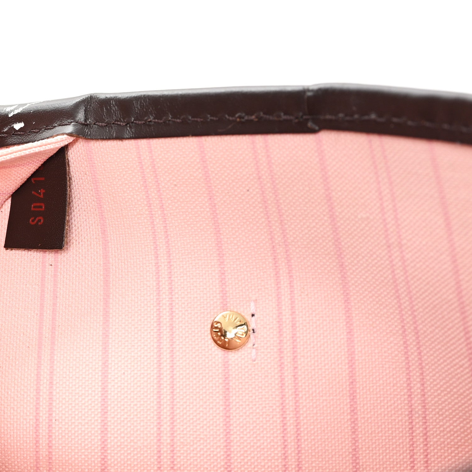Louis Vuitton Damier Ebene Neo Neverfull MM Rose Ballerine 9 of 13