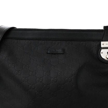 Gucci Guccissima GG Messenger Bag Black 8 of 15