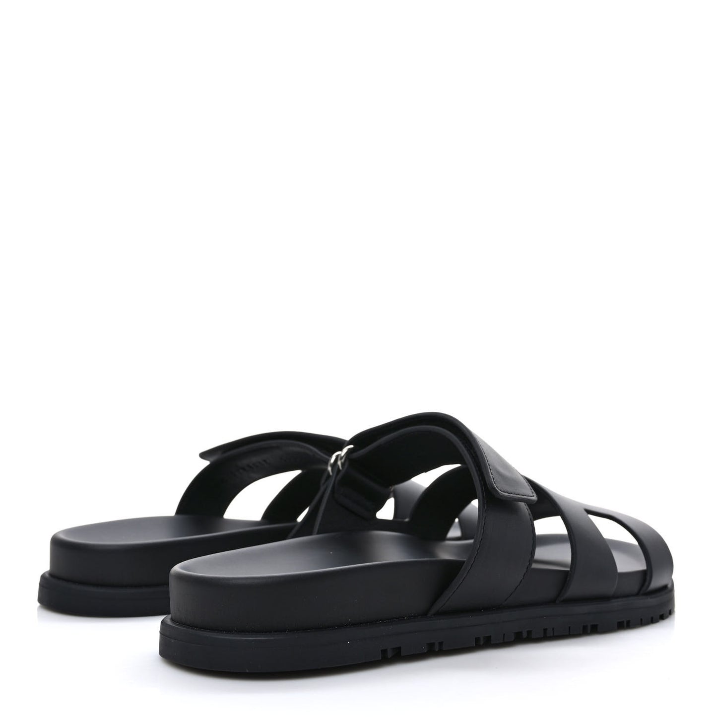 Calfskin Womens Chypre Sandals 39.5 Black