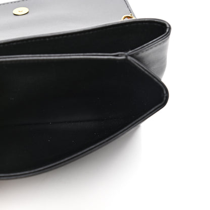 Versace Vitello Virtus Chain Clutch Black 4 of 4