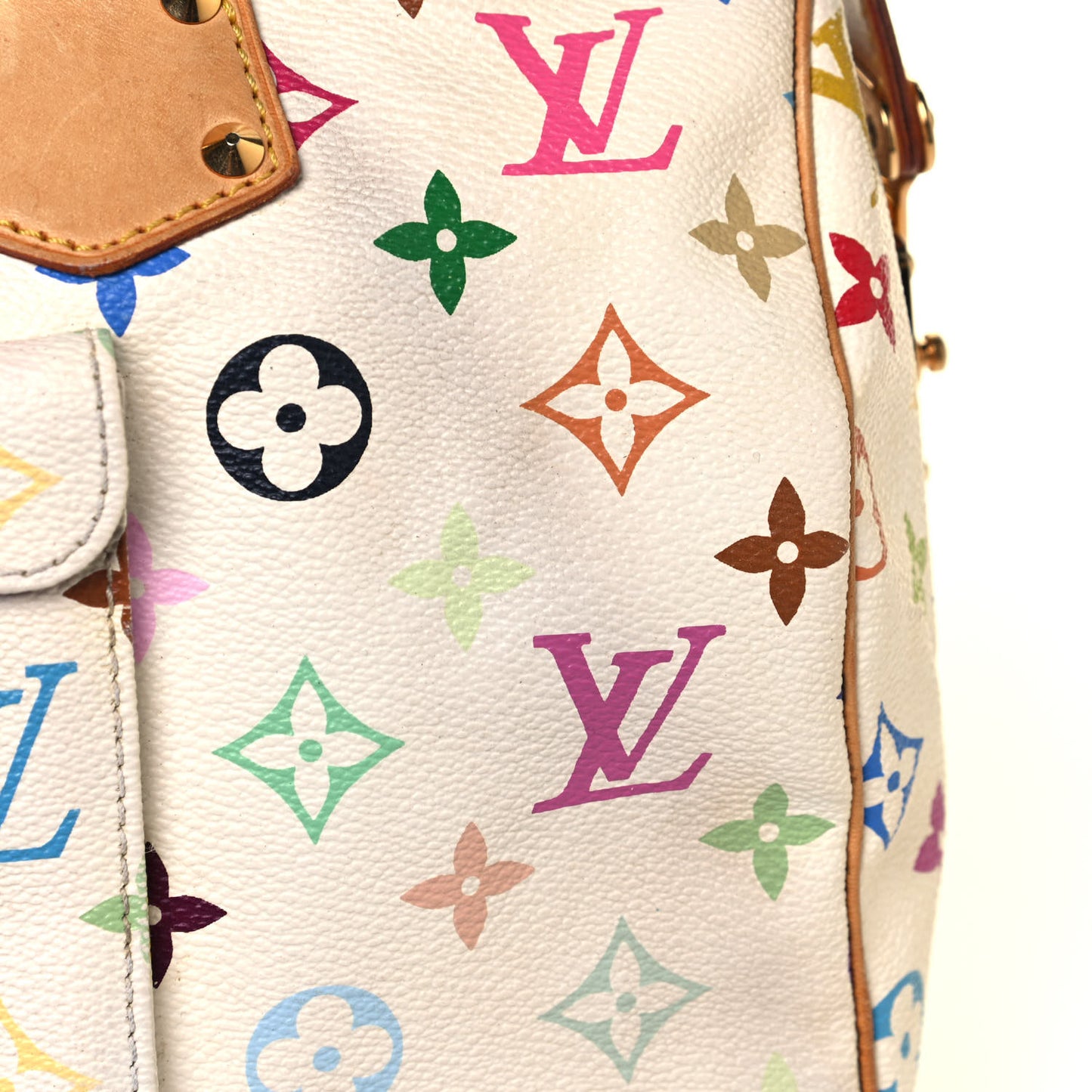 Monogram Multicolor Speedy 30 White