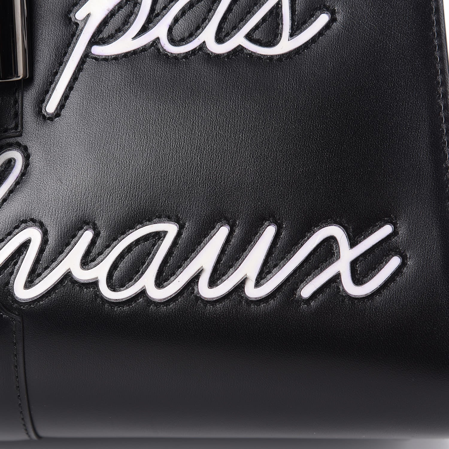 Delvaux Calfskin MM L'Humour Brillant Satchel Black 11 of 11