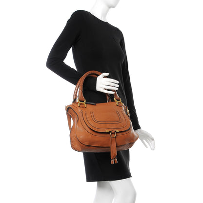 Chloe Calfskin Medium Marcie Satchel Tan 3 of 14