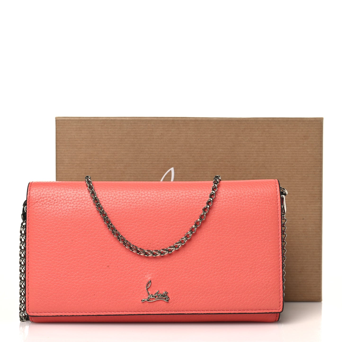Calfskin Boudoir Chain Wallet Capucine