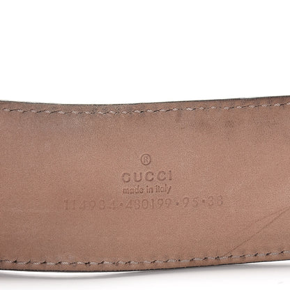 Gucci Calfskin Web Interlocking G Belt 95 38 Black 6 of 8