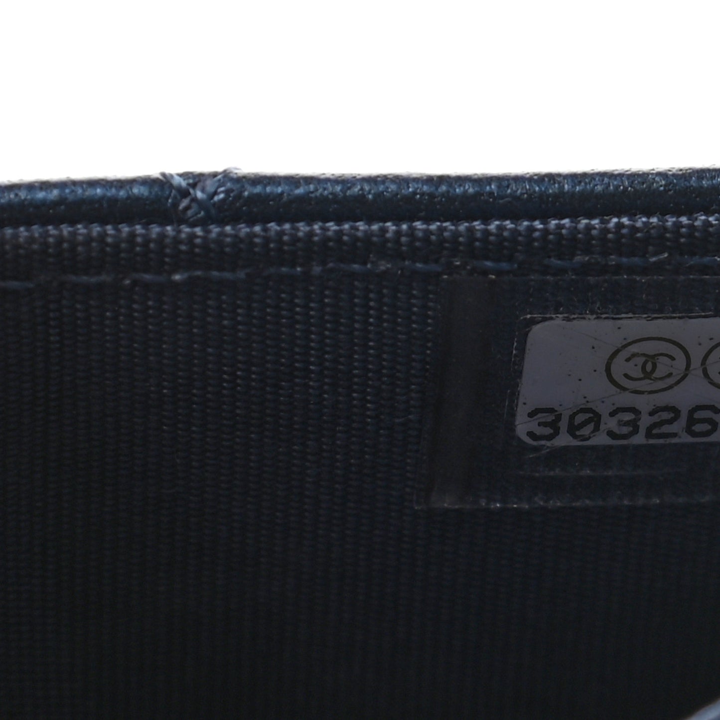 Metallic Lambskin Quilted Boy Flap Card Holder Blue