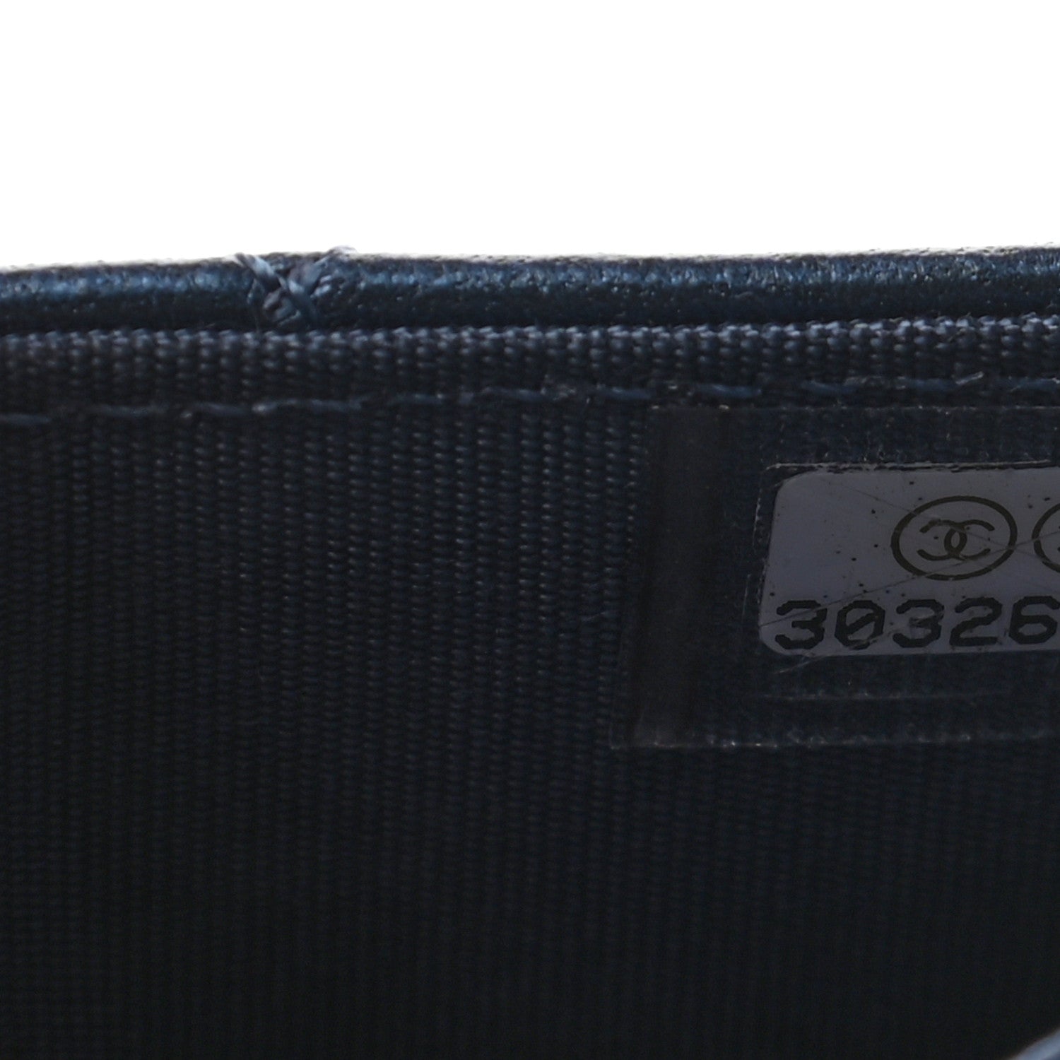 Chanel Metallic Lambskin Quilted Boy Flap Card Holder Blue 8 of 9