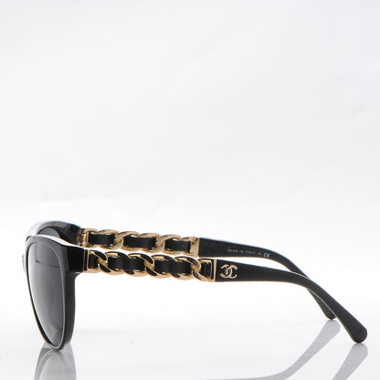 Chanel CC Chain Sunglasses 5215Q Black 3 of 8