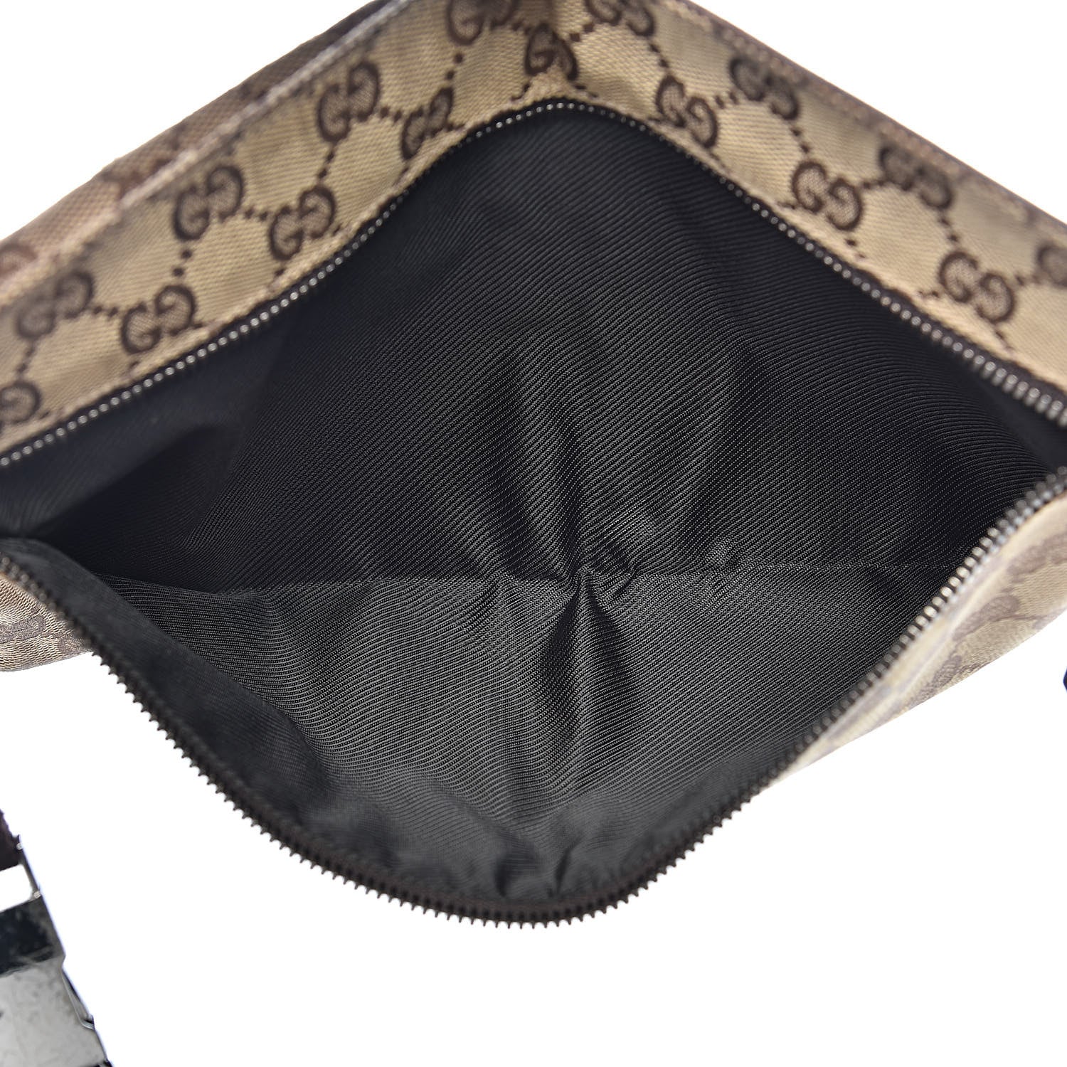Gucci GG Monogram Double Pocket Belt Bag Dark Brown 5 of 12