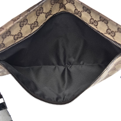 Gucci GG Monogram Double Pocket Belt Bag Dark Brown 5 of 12