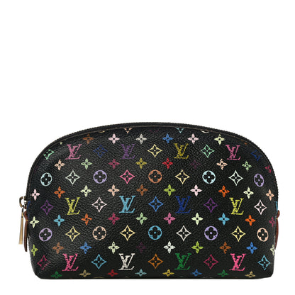 Louis Vuitton Monogram Multicolor Cosmetic Pouch Black Grenade 1 of 12