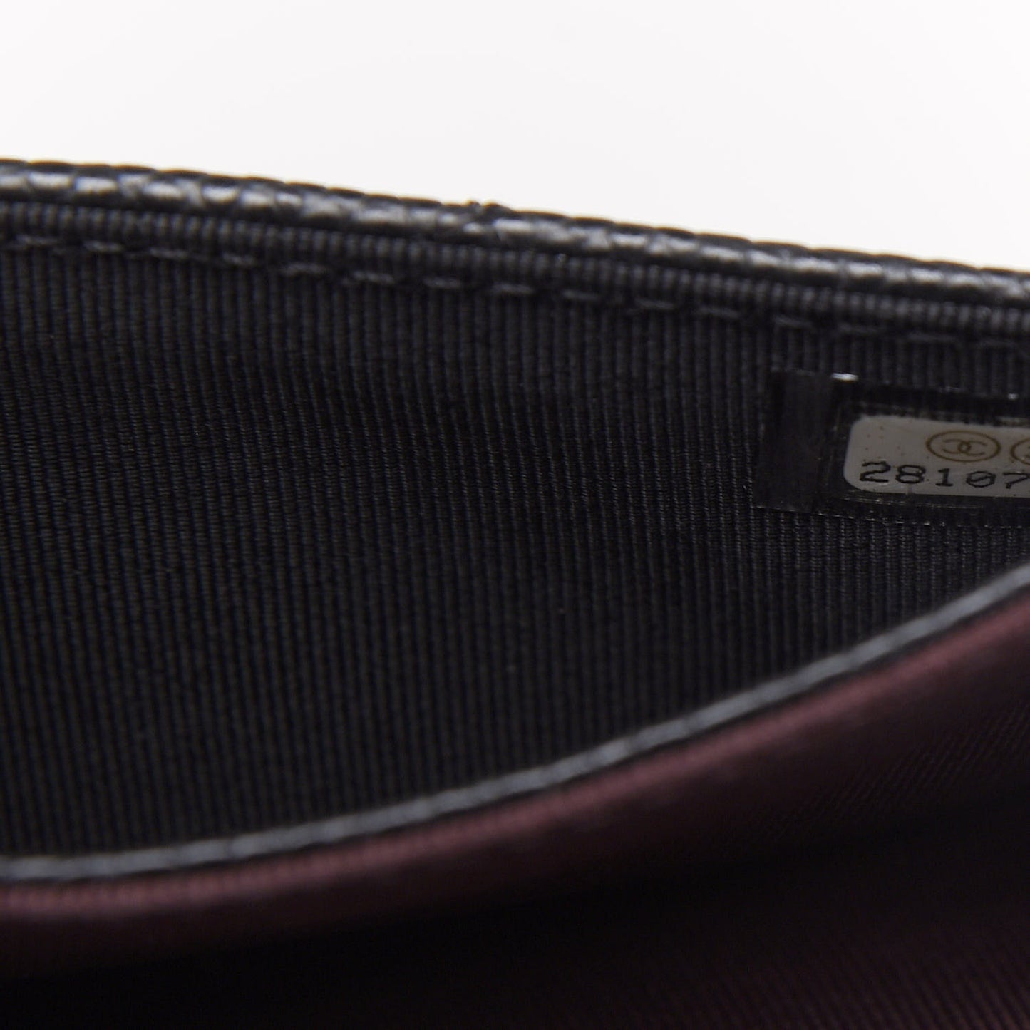 Caviar Quilted Flap Card Holder Wallet Black