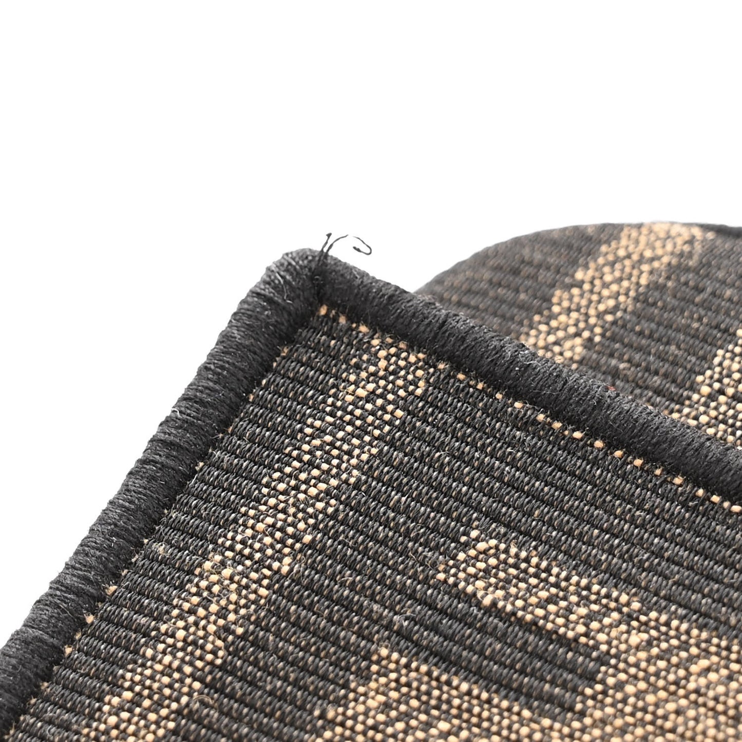 Fabric Jacquard FF 1974 Nano Baguette Charm Tobacco Moro Black