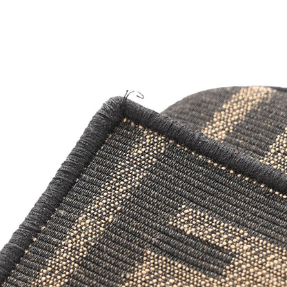 Fendi Fabric Jacquard FF 1974 Nano Baguette Charm Tobacco Moro Black 10 of 10