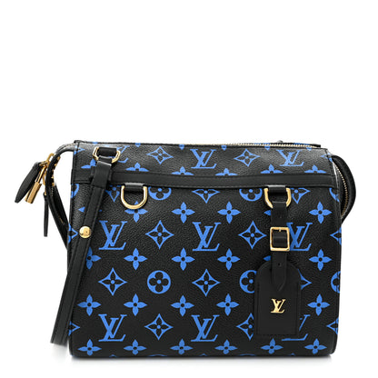 Louis Vuitton Colored Monogram Speedy Amazon PM Blue Black 1 of 12